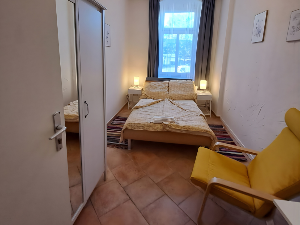City Hideaways Ferienwohnung Mühle E1 zweites Schlafzimmer