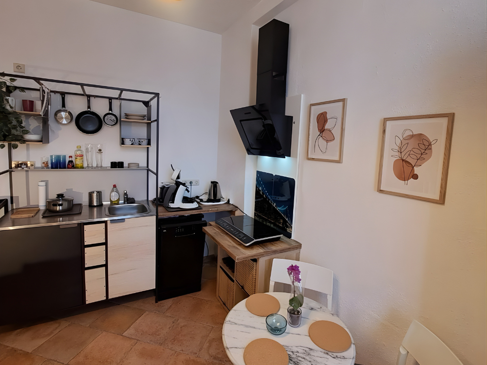 City Hideaways Ferienwohnung Mühle E2 Küche