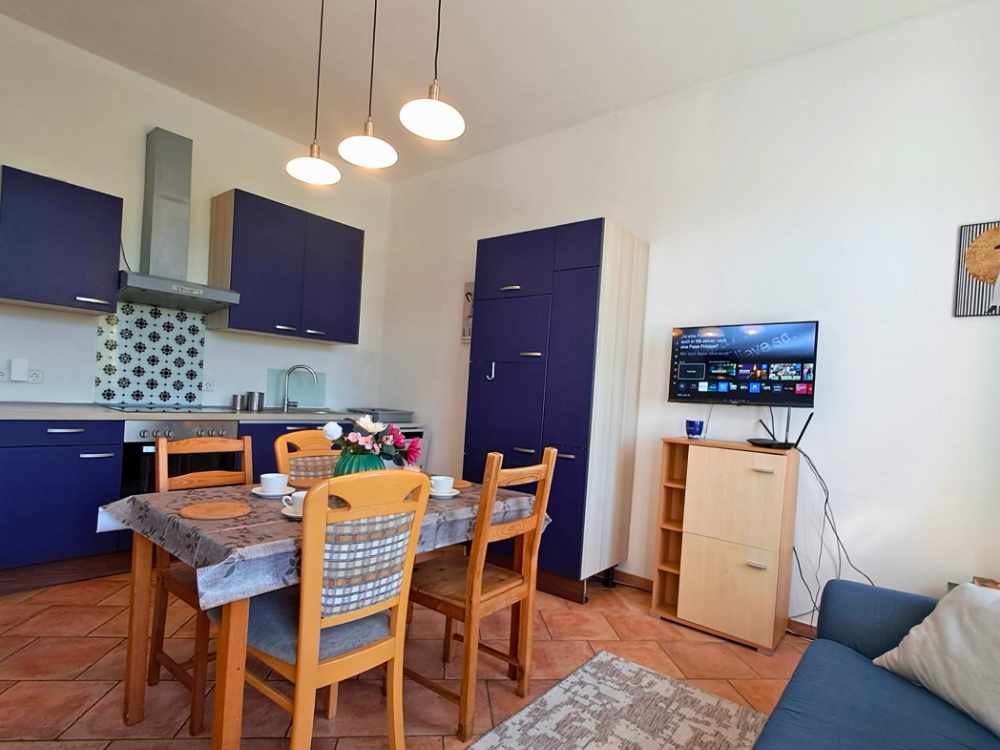 City Hideaways Ferienwohnung Mühle O1 Küche mit Essplatz
