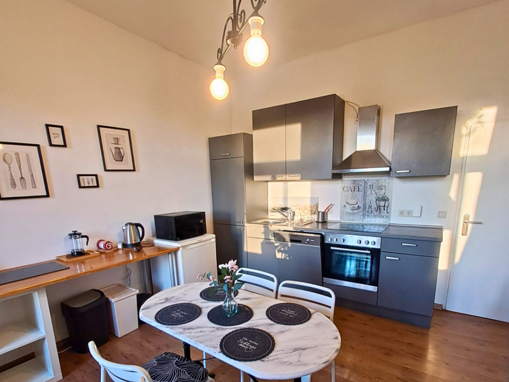 City Hideaways Ferienwohnung Mühle O2 Küche