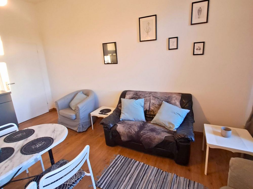 City Hideaways Ferienwohnung Mühle O2 Sitzbereich
