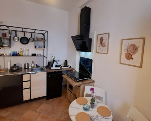 City Hideaways Ferienwohnung Mühle E2 Küche