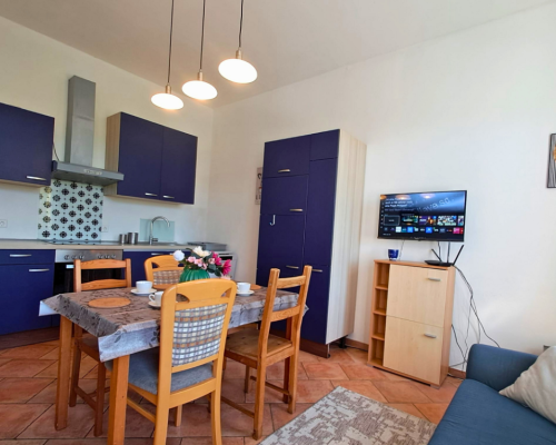City Hideaways Ferienwohnung Mühle O1 Küche mit Essplatz